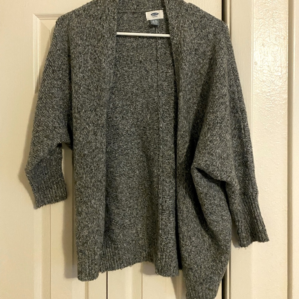 Women’s Old Navy Grey Marled Cardigan XL